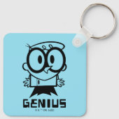 Dexter "Genius"アウトライングラフィック キーホルダー (裏面)