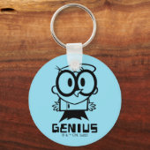 Dexter "Genius"アウトライングラフィック キーホルダー (正面)