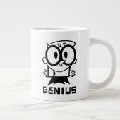 Dexter "Genius"アウトライングラフィック ジャンボコーヒーマグカップ (右)