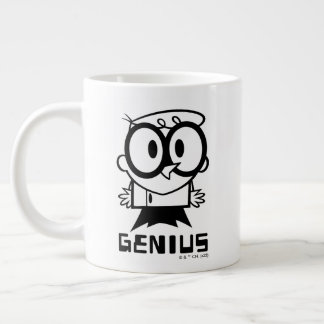 Dexter "Genius"アウトライングラフィック ジャンボコーヒーマグカップ