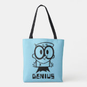 Dexter "Genius"アウトライングラフィック トートバッグ (裏面)