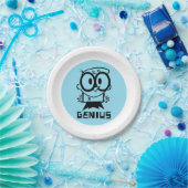 Dexter "Genius"アウトライングラフィック ペーパープレート (パーティー)