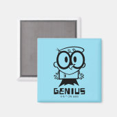 Dexter "Genius"アウトライングラフィック マグネット (正面/裏面)