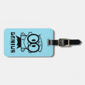 Dexter "Genius"アウトライングラフィック ラゲッジタグ (正面横)