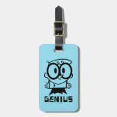 Dexter "Genius"アウトライングラフィック ラゲッジタグ (正面縦)