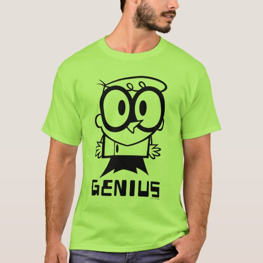 Dexter "Genius"アウトライングラフィック Tシャツ (正面)