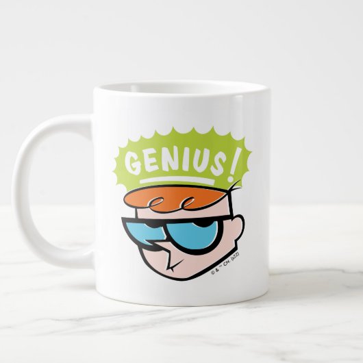 Dexter "Genius"吹き出しグラフィック ジャンボコーヒーマグカップ (左)