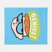 Dexter "Genius"吹き出しグラフィック フリースブランケット (正面(横))