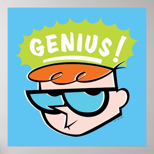 Dexter "Genius"吹き出しグラフィック ポスター (正面)