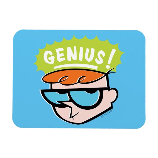 Dexter "Genius"吹き出しグラフィック マグネット (横)