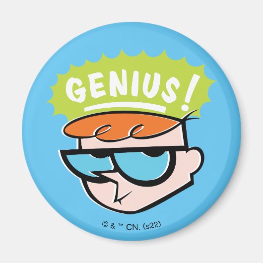 Dexter "Genius"吹き出しグラフィック マグネット (正面)