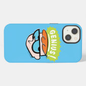 Dexter "Genius"吹き出しグラフィック iPhoneケース (裏面横)