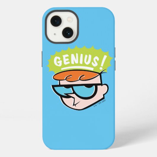 Dexter "Genius"吹き出しグラフィック iPhoneケース (裏面)
