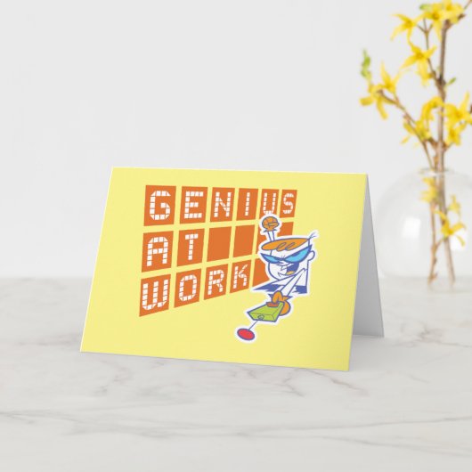 Dexter "Genius At Work" カード (黄色い花)