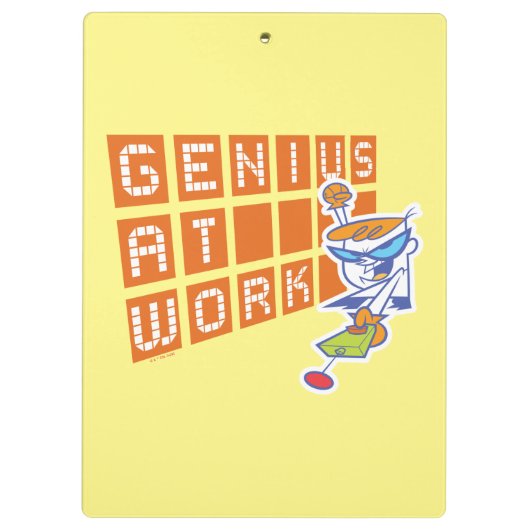 Dexter "Genius At Work" クリップボード (裏面)