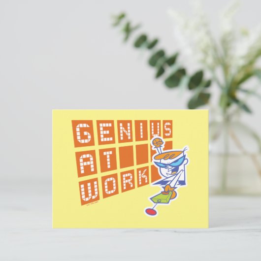 Dexter "Genius At Work" ポストカード (スタンド正面)