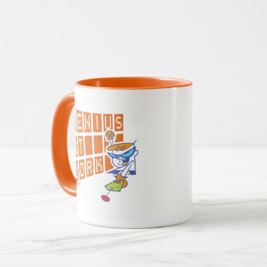 Dexter "Genius At Work" マグカップ (正面左)