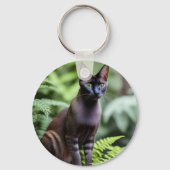 Dexter The Black Siamese Cat、キーリング キーホルダー (裏面)