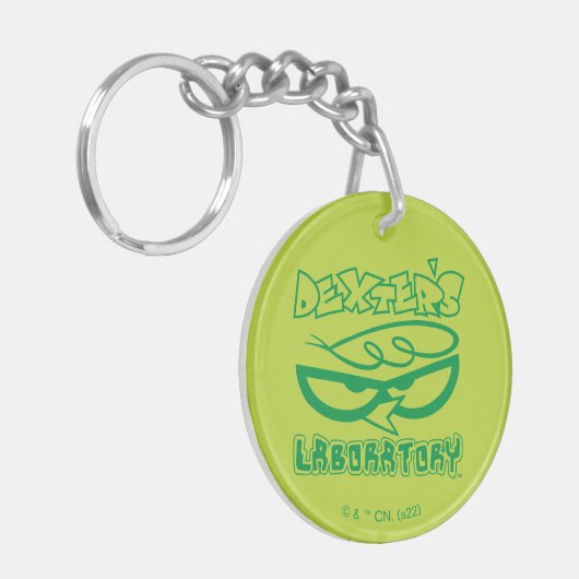Dexter's Laboratory顔ロゴ キーホルダー (正面左)