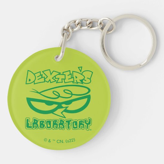 Dexter's Laboratory顔ロゴ キーホルダー (裏面)