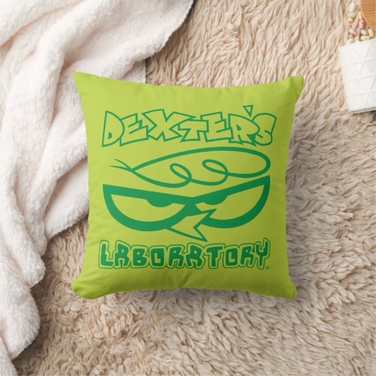 Dexter's Laboratory顔ロゴ クッション (ブランケット)