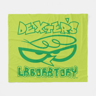 Dexter's Laboratory顔ロゴ フリースブランケット