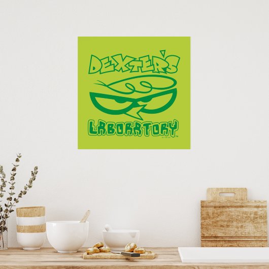Dexter's Laboratory顔ロゴ ポスター (キッチン)