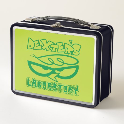 Dexter's Laboratory顔ロゴ メタルランチボックス (正面)