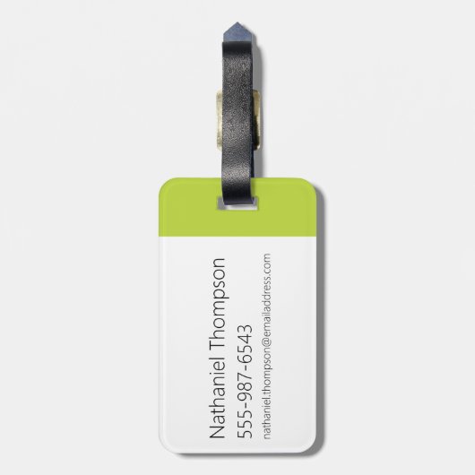 Dexter's Laboratory顔ロゴ ラゲッジタグ (裏面縦)