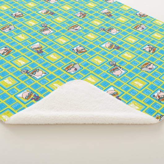 Dexter's Laboratory Experiments Pattern シェルパブランケット (3/4)