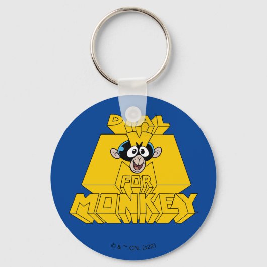 Dexter's Laboratory - MonkeyにはMをダイヤル キーホルダー (正面)