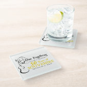 DFお祝いウィークエンド2024コースター ガラスコースター (アングル)