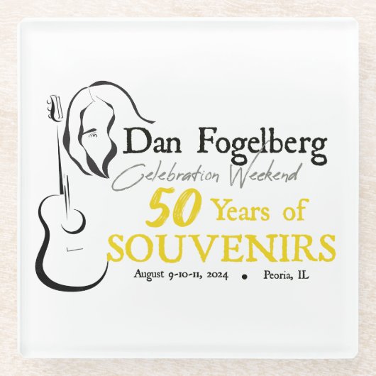 DFお祝いウィークエンド2024コースター ガラスコースター (正面)