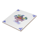 DFB12デルフトの果物かごのデザインのセラミックタイル タイル (側面)