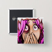 DFDの正方形ボタン-夜明け 缶バッジ (正面&裏面)