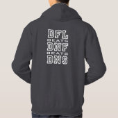 DFLはDNFのビートDNS -白--を打ちます パーカ (裏面)