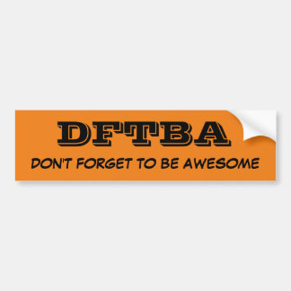 DFTBA バンパーステッカー