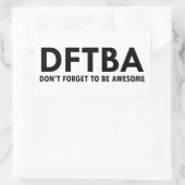 DFTBA 長方形シール (バッグ)