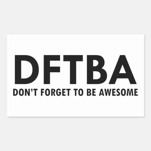 DFTBA 長方形シール (正面)