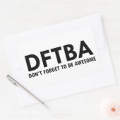DFTBA 長方形シール (封筒)