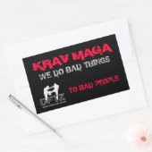DFTZ STICKER KRAV MAGA 長方形シール (封筒)
