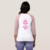 DFWの鶏の貿易業者かピンクのグラフィック Tシャツ (裏面フル)