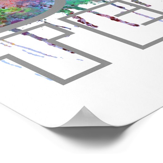 DFWテキサス州 – ポスター (角)