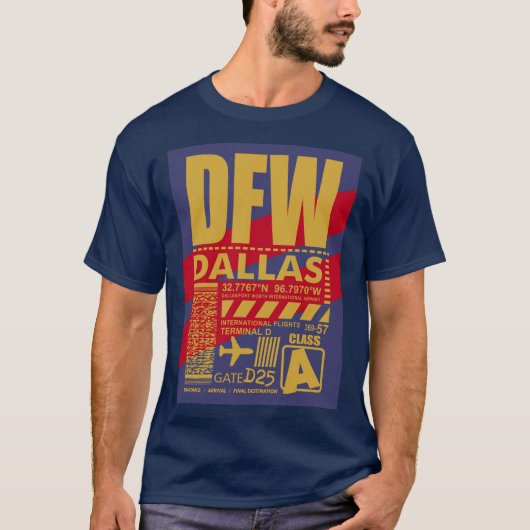 DFW ダラス空港 Tシャツ (正面)