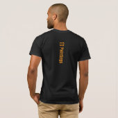 DGペインティングサンセットウォーターサイド反射Tシャツ Tシャツ (裏面フル)
