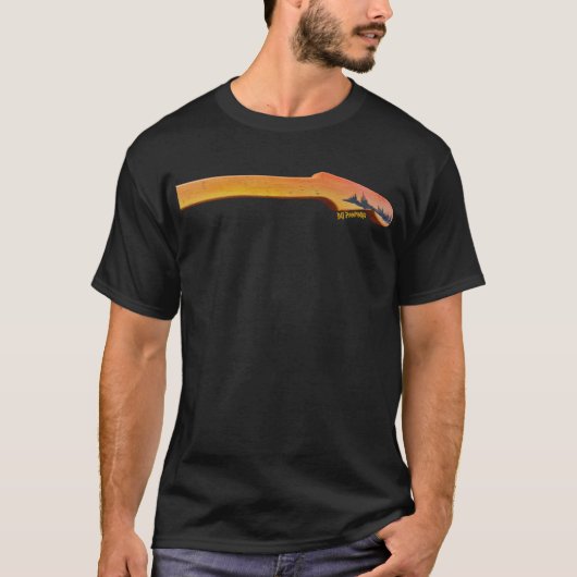 DGペインティングス サンセット レイク ギター Tシャツ (正面)