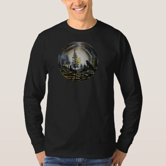 DGペイント ムーンナイト オオカミ Tシャツ (正面)