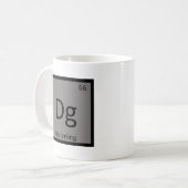 Dg - ダージリン・ケミストリー元素記号 コーヒーマグカップ (正面左)