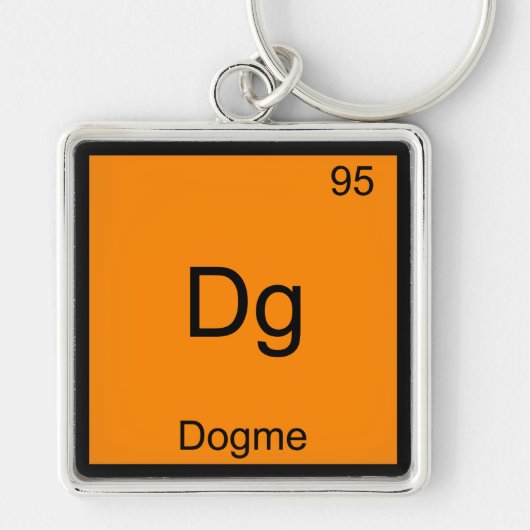 Dg - ドグマ95 楽しい化学元素記号Tシャツ キーホルダー (正面)
