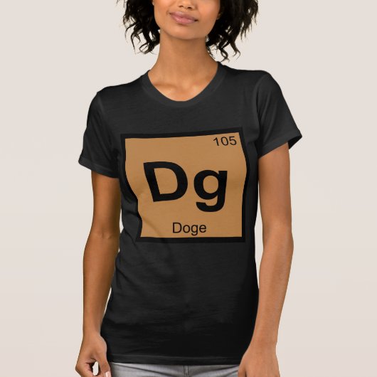 Dg - ドージェミーム化学元素記号表 tシャツ (正面)